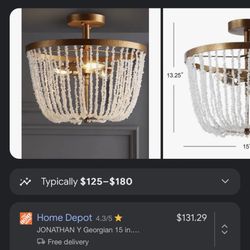 New In Box Fush Light Mount