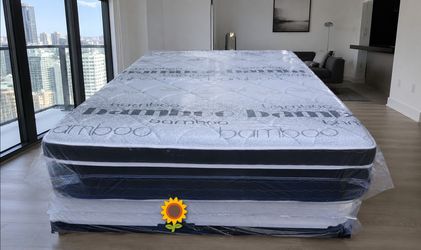 $280 king pillow top mattress 14 inches thick brand new free delivery same-day firm