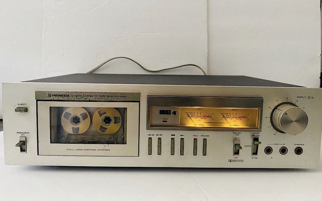 Vintage Pioneer CT-F550 Stereo Cassette Tape Deck Player TESTED WORKING New belts installed