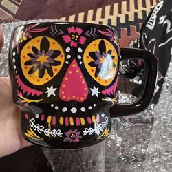 Mexico Starbucks Dia De Los Muertos Sugar Skull Mug