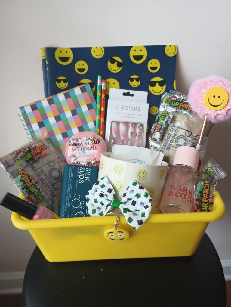 Emoji Basket For Teen And Tween Girls