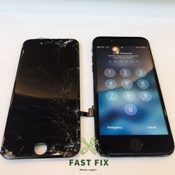 iPhone cracked screen