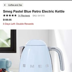 SMEG electric kettle 