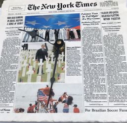 Newspaper clock/New York Times