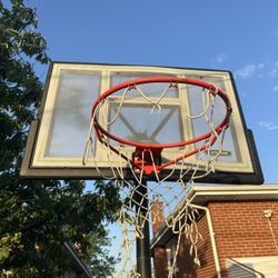 Basketball Hoop Outdoor, 5.2-10FT Height Adjustable Portable Basketball Hoops with 44 Inch Shatterproof Backboard