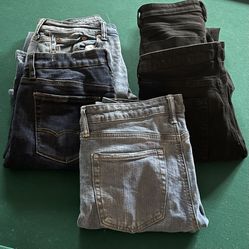 Boys Pants Size 32x30 & Sweats, 5 Pair Total