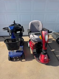 Two mobility scooters need battery and TLC