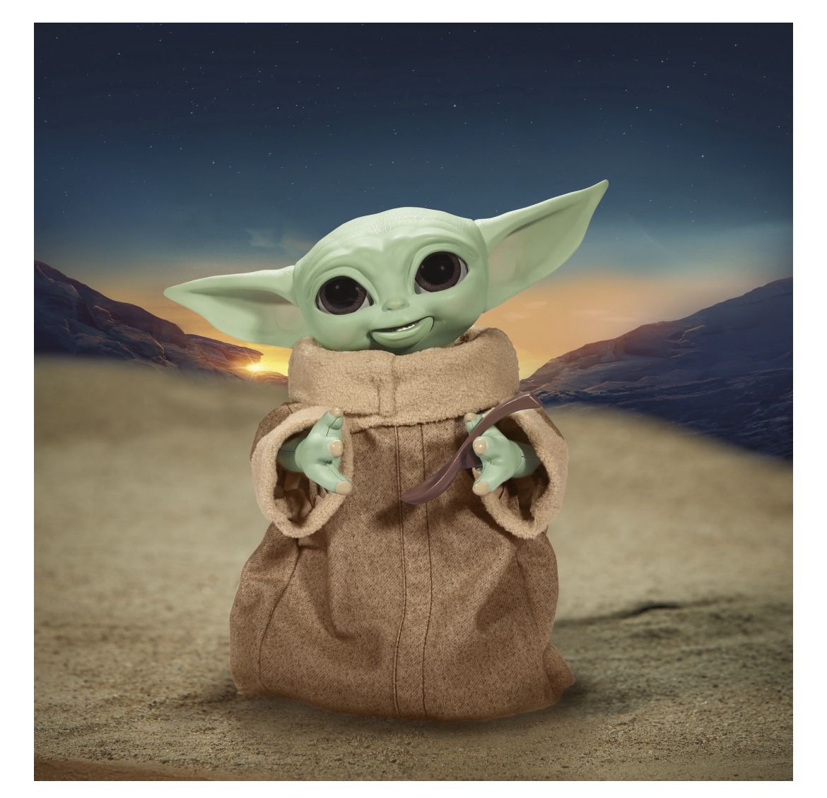 Galactic Snackin Grogu (Baby Yoda) Star Wars Animatronic Toy Figure