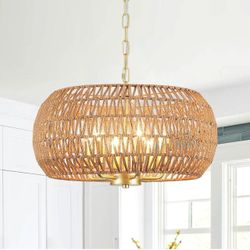 Rattan Chandelier