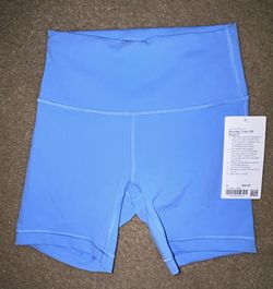 women’s new w tags lululemon baby blue wunder train set both sz:6