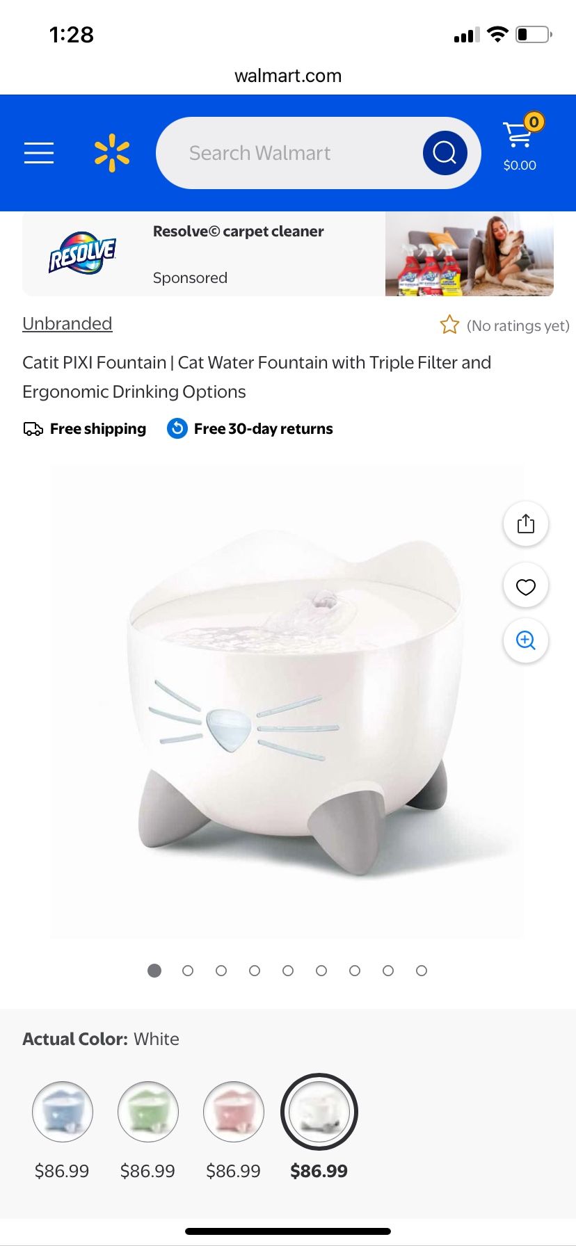 Cat Drinking Fountain