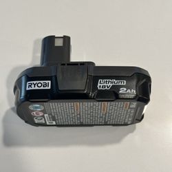RYOBI P190 18V ONE+ 2Ah Lithium Battery – $40 (Brand New)
