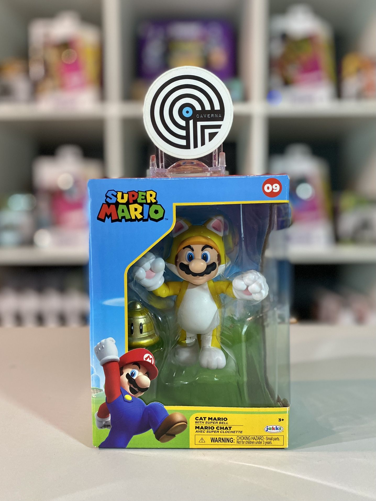 Nintendo Cat Mario with Bell 4in Figure