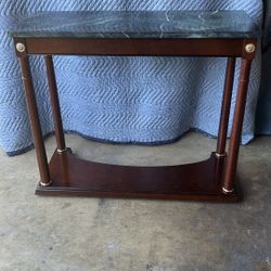 Elegant Marble-Top Entryway / Sofa Table – Excellent Condition