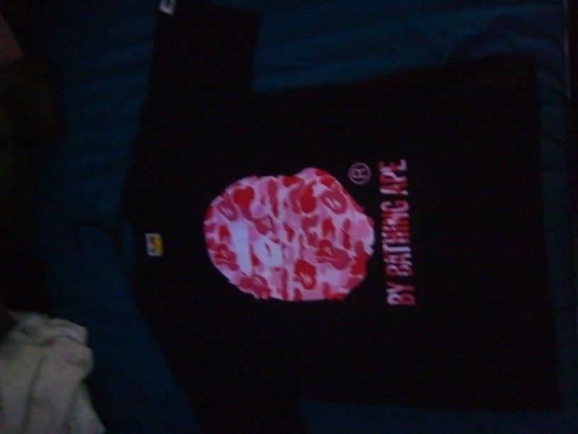 A Bathing Ape Pink Camo T-shirt