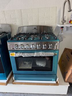 Estufas nuevas de gas propano con horno de 30” pulgadas de ancho ( incluye Badeja extra y regulador) acero inoxidable