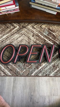2 pieces LED Neon OPEN Sign