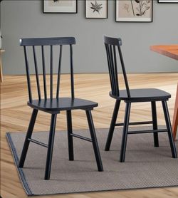 $50!! 🖤 Modern Windsor Dining Chairs – Set of 2 – Brand New 🖤