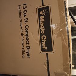 Magic Chef   1.5 CU. FT. COMPACT DRYER secadora Compacta De 1.5 Pies Cúbicos Nueva 