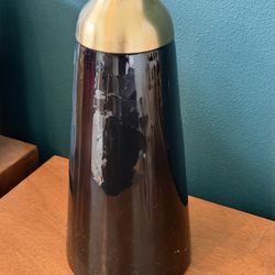 Brass Gloss Black Vase