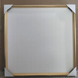 New Gold Framed Fabric Memo Board