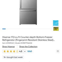 🔹 Like New Hisense Refrigerator - Modern, Sleek, and Energy-Efficient! 🔹