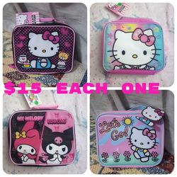 HELLO KITTY OR MY MELODY/KUROMI LUNCH BAGS 👆 PRICE IS FOR EACH👆