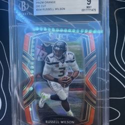 Russell Wilson Orange Die-Cut
