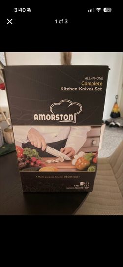 Amorston 15-Piece Kitchen Knife Set