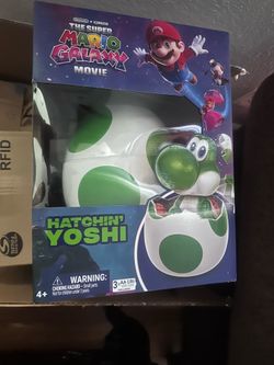 Hatchin' Yoshi from The Super Mario Galaxy Movie, Interactive Yoshi Figure, For Ages 4 and up