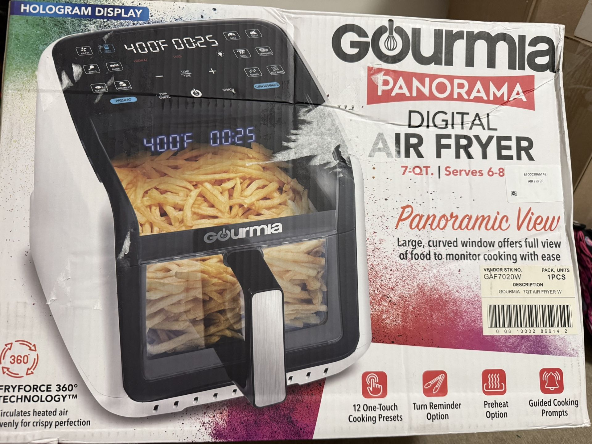 Gourmia Panorama Digital air fryer