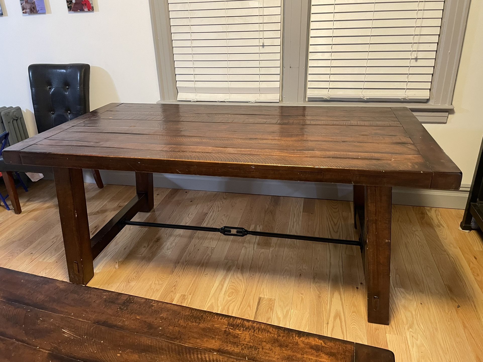 Pottery Barn Benchwright Table And Dining Bench