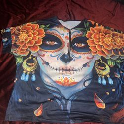 traditional t-shirt, Day of the Dead / playera Tradicional Día De Muertos 