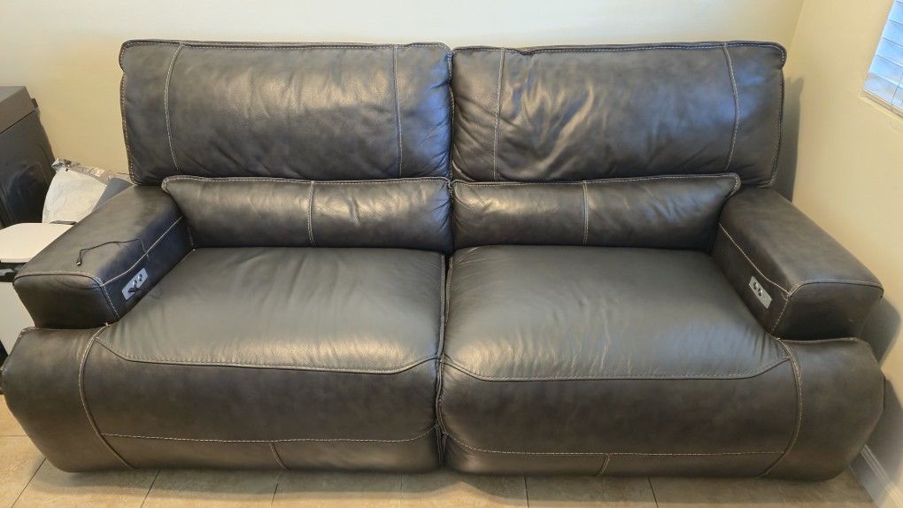 Leather Couch Recliner 