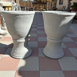 New Flower Pots Made Out Of Cement 