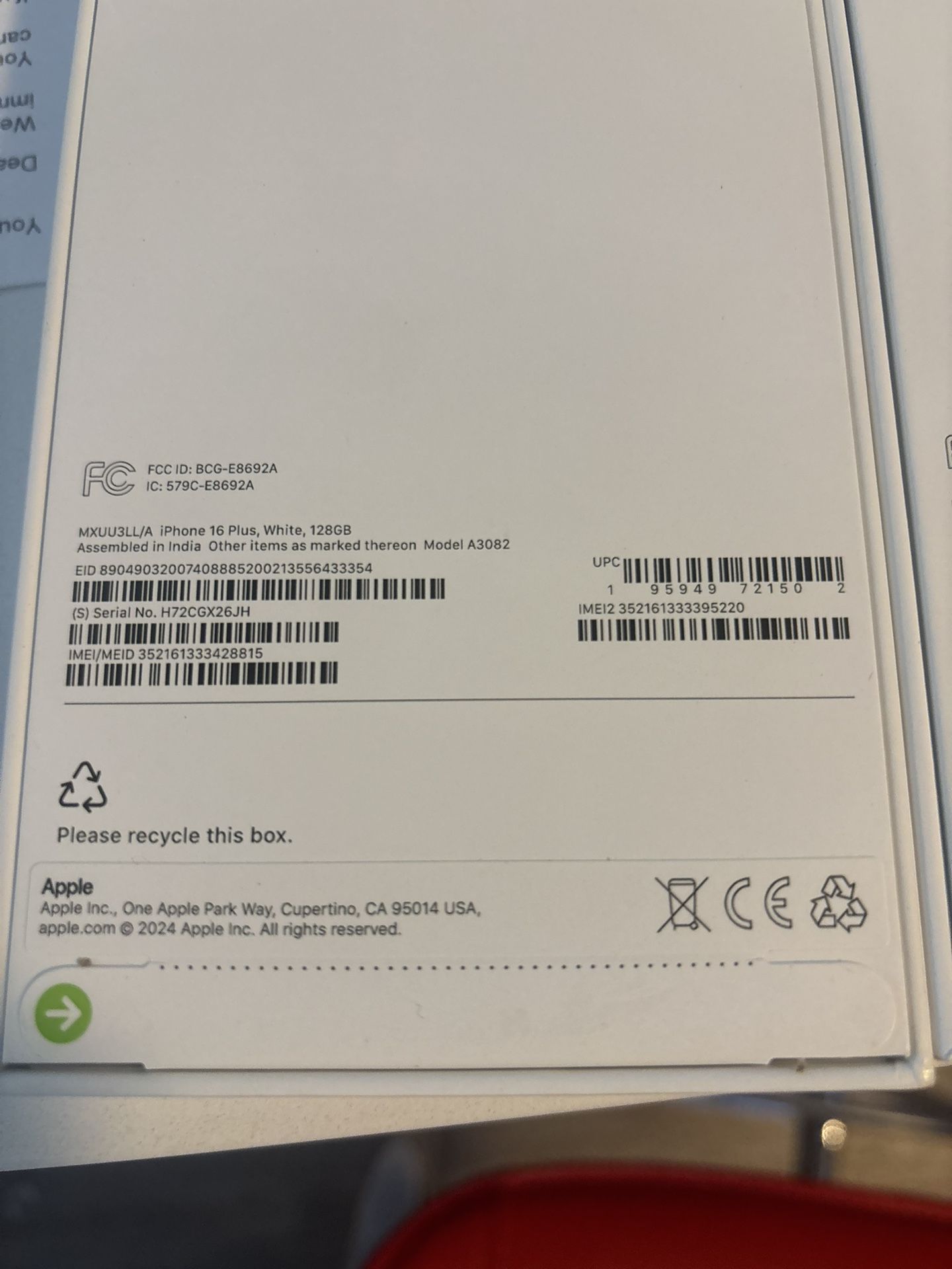 One Left I Phone 16plus T-Mobile