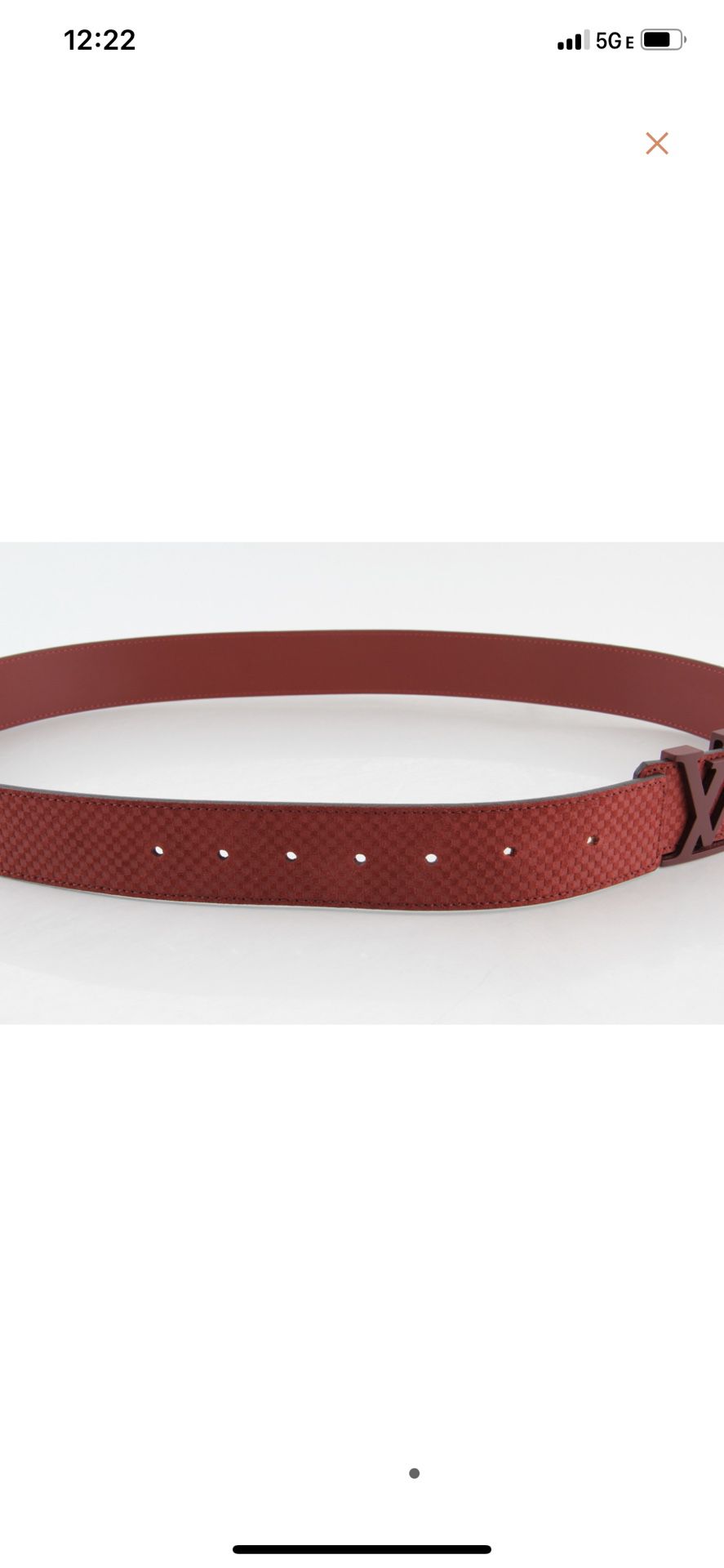 Louis Vuitton Red Damier Suede Initiales Belt for Sale in Las Vegas, NV -  OfferUp