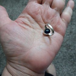 Blue Sapphire Gemstone 925 Starling Silver BLue Sphire Ring Size 5 For Women New In Box 