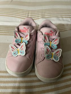 Puma Jada Classic Butterflies pink toddler shoes size 6