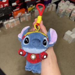 DISNEY Cosbi MARVEL Series STITCH Plush Keychain Collections - Iron Man