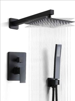 Juego de ducha negra 8618