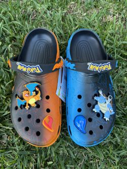 Pokemon Crocs Charizard Vs Blastoise Size 12 New