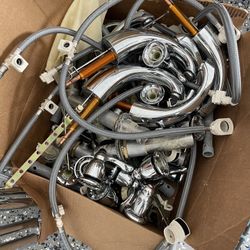 Bathroom Faucets Never Used. Chrome.Widespread. 2 Handles.