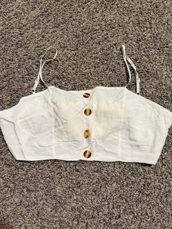 White crop top