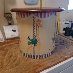 Vintage Carousel Table Hand-painted And Designed