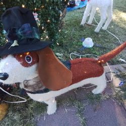 Christmas Dog with Hat 