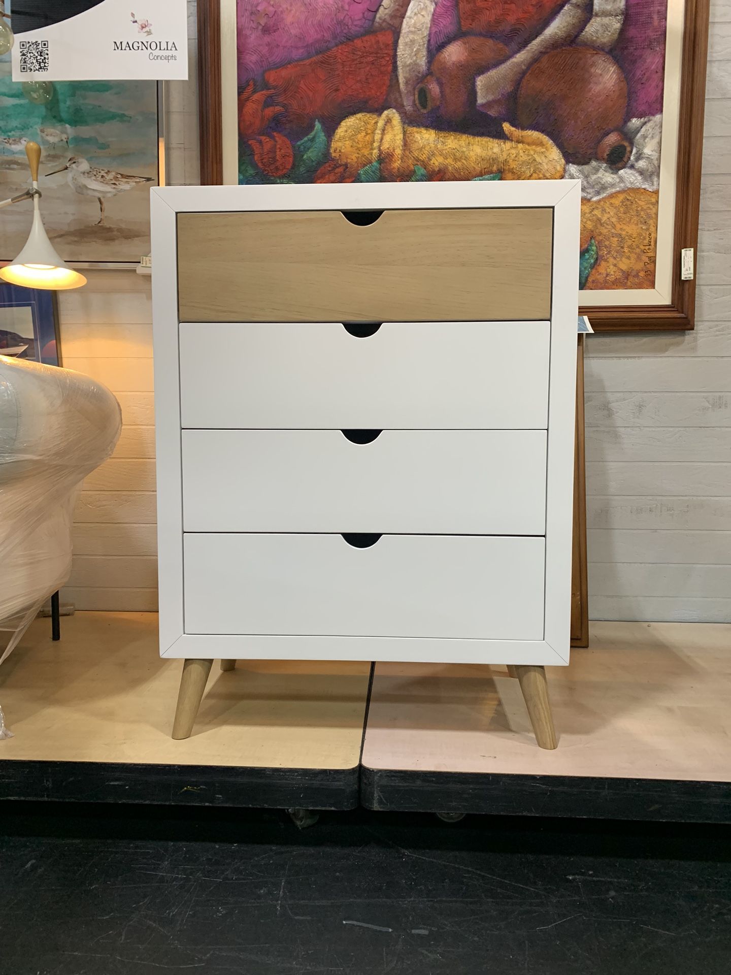 White Chest, 4 Drawers