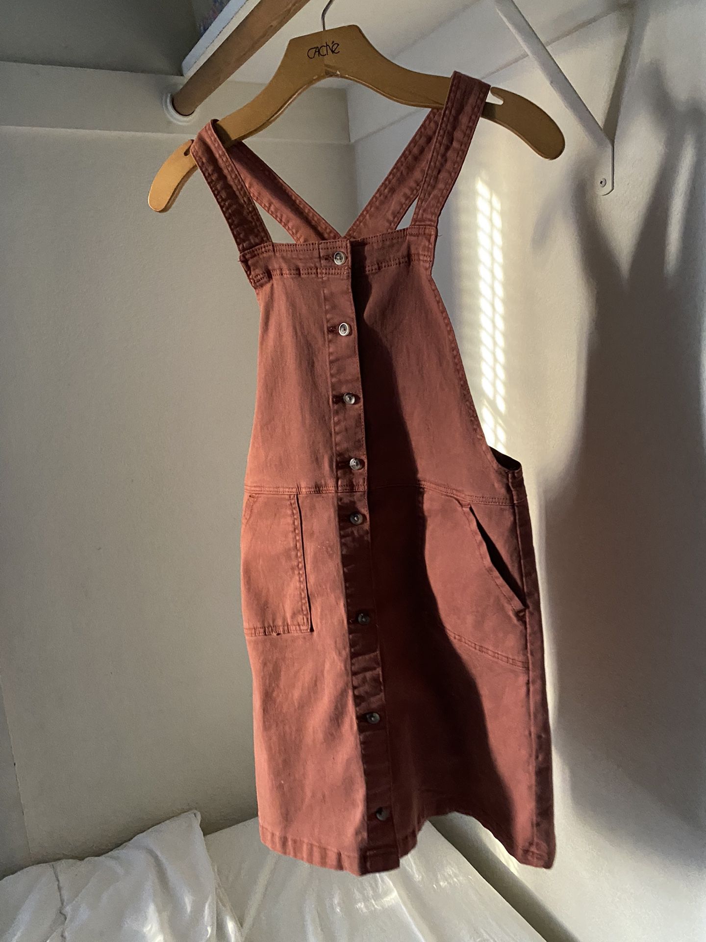 H&M overall dress Salmon Color 12-13 Youth