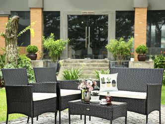 4pc outdoor furniture rattan sofa
