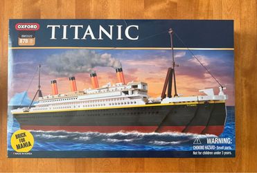 Titanic By Imex Model Company.  Oxford Lego Like Bricks. 878 Pieces. BM3522 Model. New